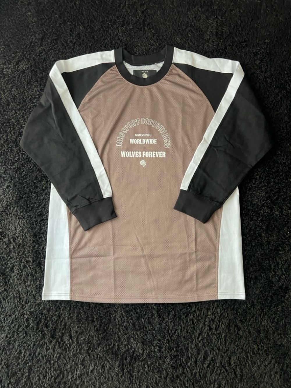 Darc Sport Wolves Forever Raglan Long Sleeve - Brown/Black/White